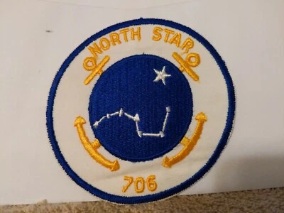 US Blu Navy Patch-North Stella 706-ORIGINAL 10.2x10.2cm - Immagine 1 di 3