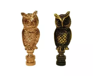 Lamp Finial-OWL-Highly Detailed Casting-Available in 2 Finishes:AB or BG (1 Pc.) - Picture 1 of 13