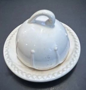 Princess House Pavillion Collection 2pc Ceramic Small Butter Dish #2267 - Picture 1 of 5