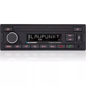 Blaupunkt Valencia 200 DAB BT Car Stereo Radio Bluetooth USB Mechless Retro Look - Picture 1 of 7