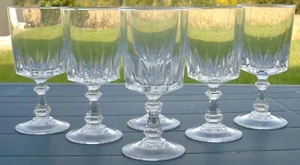 6 white wine glasses crystal d'Arques model Louvre H 12.5 cm (price for 6v) - Picture 1 of 1
