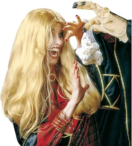 Widmann Perruque Longue Sorcière Morgana Blond NEUF - Picture 1 of 1
