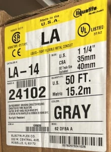 Liquidtite Metallic Conduit 1-1/4"x50' Roll 24102 Gray - Picture 1 of 4