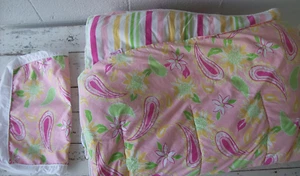 Vintage Lilly Pulitzer Dan River Reversible Twin Comforter+Std. Sham~100% Cotton - Picture 1 of 8