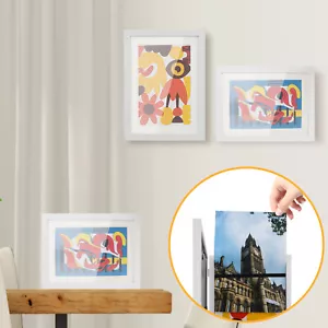 ACA Wooden Kids Art Wall Hanging White Frame A4 Table Desk Decor Artwork Display - Picture 1 of 8