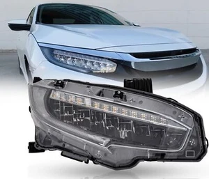 For Honda Civic 2019-2021 Touring Sedan/Coupe Right Side LED Headlamps w Bulbs - Picture 1 of 12