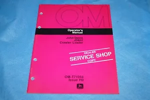 John Deere JD855 Crawler Loader Operator's Manual Dealer Service Copy OM-T71054 - Picture 1 of 4