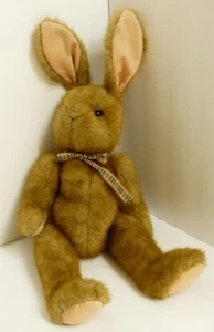 VGUC Ty 1990 1st Gen Big Beanie Bunny PVC Pellets Original Bow & Tush Tag Rarität MS - Bild 1 von 4