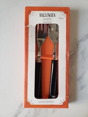 Juego de utensilios Pottery Barn Kids PBK HALLOWEEN araña regalo fiesta descontinuado  Foto 1 de 4