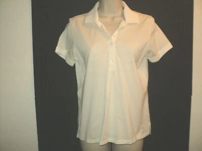 Camisa polo para mujer Bobby Jones talla pequeña blanco roto mangas cortas Foto 1 de 4