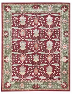 Franklin Multi Red Oriental Style Handmade Traditional Tufted 100% Wool Area Rug - Picture 1 of 12