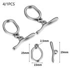 4 Piece Stainless Steel OT Buckle Hinge Clasp Connector Jewellery Accessories i