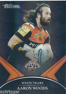 2016 NRL Traders Black Parallel Special (PS080) Aaron WOODS Wests Tigers - Picture 1 of 1