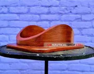 Nautical Diving Helmet Wooden Stand 18" Marine Diving Helmet Wooden Base Décor - Picture 1 of 3