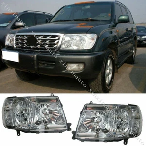 Front Headlights Headlamps Lights Lamps Pair Set For Toyota Land Cruiser 2006-07 - Picture 1 of 3
