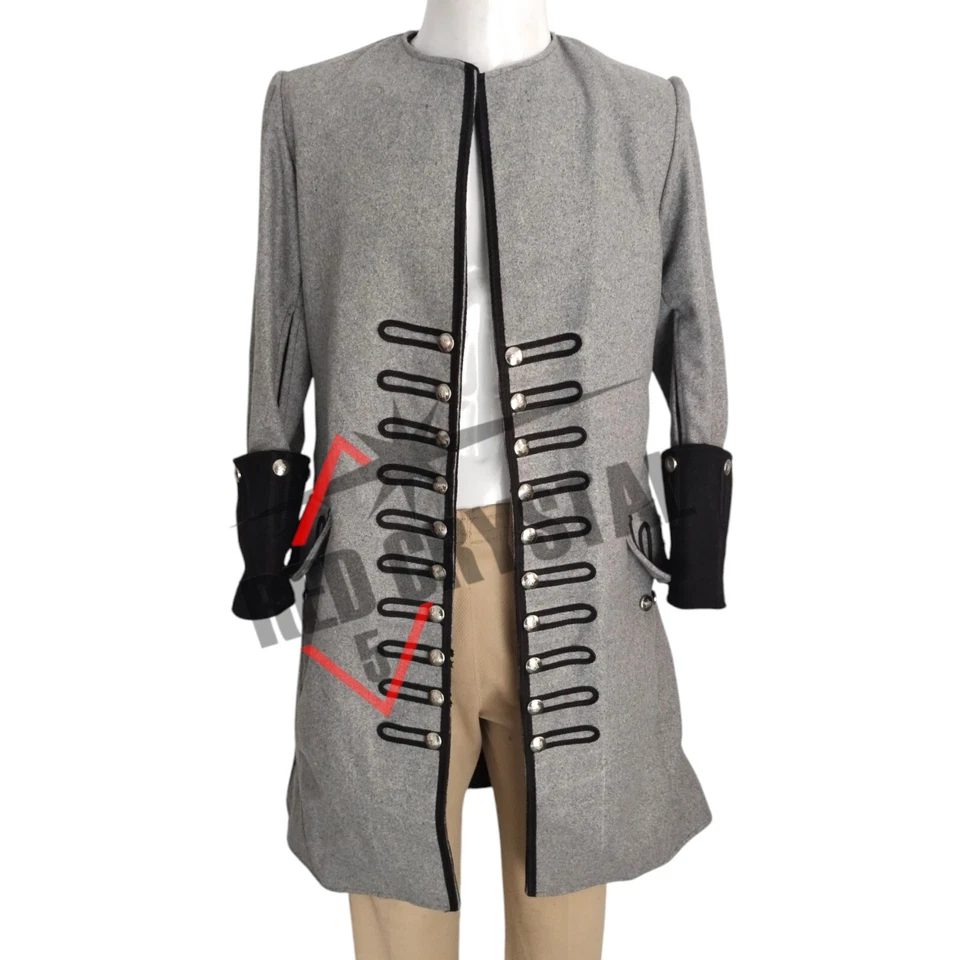 18th Century Pirate Captain Coat With Full Skirted Back and Split Fast shipping - Image 1 of 4