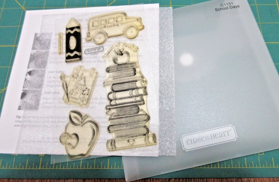 Conjunto de estampillas transparentes Close to my Heart CTMH School Days C1151 My Acrylix Foto 1 de 1