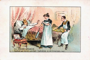 Tarjeta Victoriana La Femme-Médecin Surtout pas cris Colgante l'Opération B228 - Imagen 1 de 2