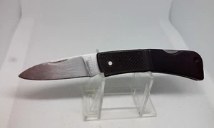 VINTAGE GERBER 300 BLACK LOCKBACK BLADE POCKET KNIFE 97223 USA FOLDING KNIFE - Picture 1 of 10