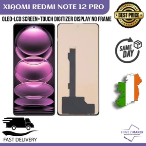 OLED LCD For Xiaomi Redmi Note 12 Pro Touch Screen Digitizer Display – No Frame - Picture 1 of 5