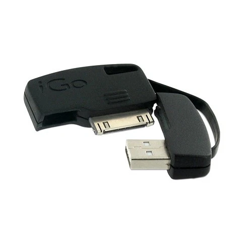 Llavero iGo KeyJuice sincronización y carga para Apple iPad, iPhone, iPod (negro)  Foto 1 de 1