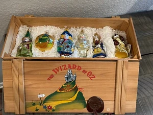 Kurt Adler Wizard Of Oz Polonaise Blown Glass Ornament Set Of 6 Ltd Ed Vtg 99 - Picture 1 of 24