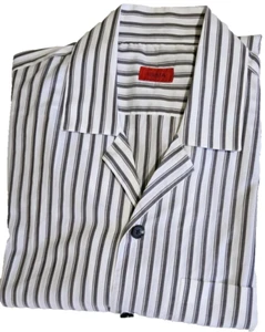 NWT ISAIA Napoli Stripe CAMP Collar Shirt 16 (Eu 41) Made in ITALY $625 - Picture 1 of 18