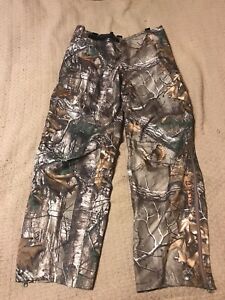 First Lite Boundary Stormtight Rain Pant Size Large L - Side Zippers Realtree