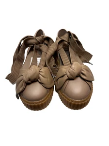 Puma Fenty x Rihanna Bow Flats Shoes Creeper Sandals Ballet Lace Up Tie Size 5.5 - Picture 1 of 8