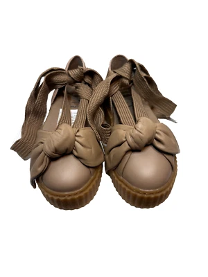Puma Fenty x Rihanna Bow Flats Shoes Creeper Sandals Ballet Lace Up Tie Size 5.5 - Image 1 of 4