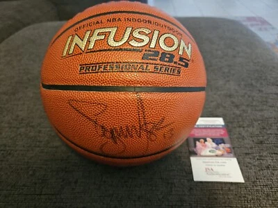 STEVE NASH SIGNED SPALDING NBA BASKETBALL JSA COA HOF Phoenix Suns 2x MVP HOF - Image 1 of 4