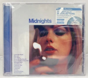 Midnights Moonstone Blue Edition by Taylor Swift CD, 2022 SEALED BRAND NEW - Picture 1 of 3