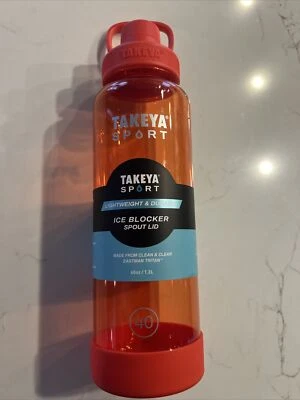 Takeya Tritan Sport Botella de Agua Tapa de Caño Bloqueador de Hielo Tapa de Caño Color Pro Fire Foto 1 de 4