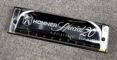 Hohner Special 20 Banda Marina Armónica Llave de G con Estuche Hecho en Alemania Foto 1 de 4