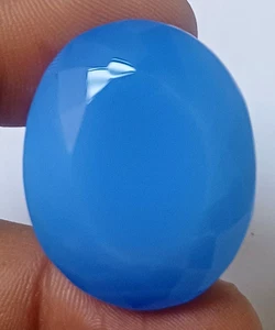 AAA+ Large Blue Opal 70.70 Ct. Oval Cut Loose Gemstone Gift for Ring & Pendent - Picture 1 of 6