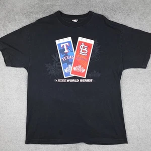 Camisa de béisbol Texas Rangers para hombre XL Serie Mundial vs STL Cardinals gráfica MLB - Imagen 1 de 10