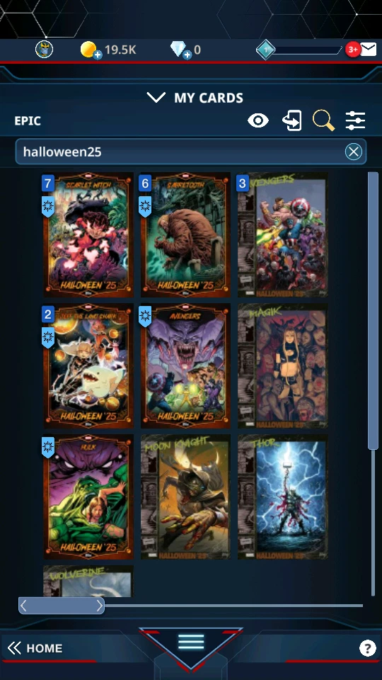 HALLOWEEN 25 BULK OF 24 EPIC DIGITAL CARDS - TOPPS MARVEL COLLECT - Image 1 of 4