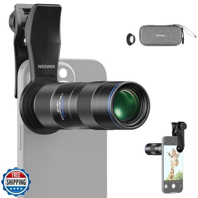 NEEWER 400mm Teleobjetivo Teléfono Cámara Lente con Clip Roscado 17mm, 70cm M Foto 1 de 4