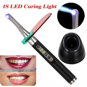 Dental Wireless LED Curing Light Lamp 1 Second Curing High Power Resin Cure Lamp - Picture 1 of 24