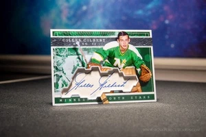 Gilles Gilbert Minnesota North Stars Expansion Era Signature Cut Cards - Auto - Picture 1 of 2