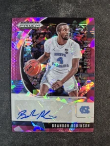 Brandon Robinson 2020-21 Panini Prizm Draft Rookie Auto Pink Ice PA-BR Tar Heels - Bild 1 von 2