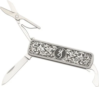 Cuchillo de Bolsillo Carpeta Browning Morgan Construcción Inoxidable Mango de Pergamino Obra de Arte Foto 1 de 4