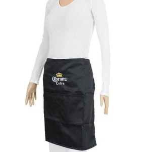 Corona Apron Bib Washable Pocket Butcher Waiter Chef Kitchen Cooking Craft Mexic - Picture 1 of 6