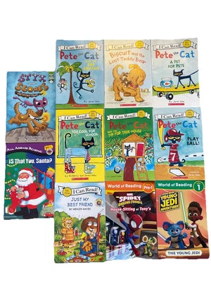 Pete The Cat Books Easy To Read 11 Book Lot Children's Young Jedi First Reader - Image 1 of 4