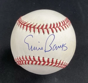 Ernie Banks Signed Baseball OMLB Pittsburgh Pirates HOF Autograph PSA/DNA #2 - Picture 1 of 5