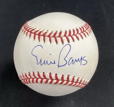 Ernie Banks Signed Baseball OMLB Pittsburgh Pirates HOF Autograph PSA/DNA #2 - Image 1 of 4