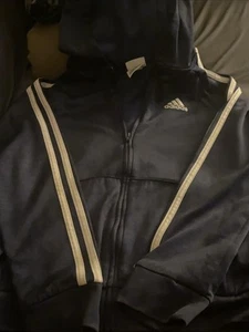 Adidas Jacket Full Zip Up Boys Size 10/12 L  - Picture 1 of 2