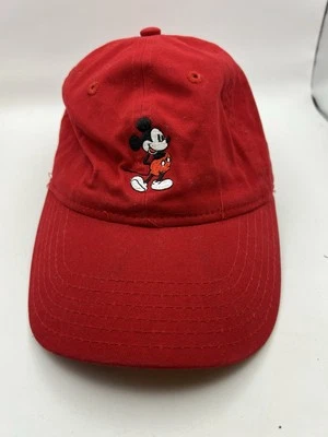 Disney Hombres Gorra de Béisbol Mickey Mouse Gorra Ajustable Gorra Roja Bordada Foto 1 de 3