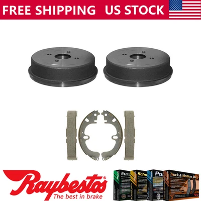 Kit trasero tambores de freno y zapatas de freno para Toyota Corolla 1999-2001 2002 - Raybestos Foto 1 de 4