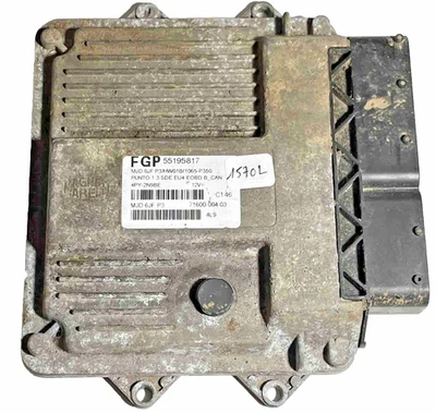 55195817 Calculateur Fiat Punto 1.3 JTD MJD 6JF.P3 71600.053.00 - Photo 1/2